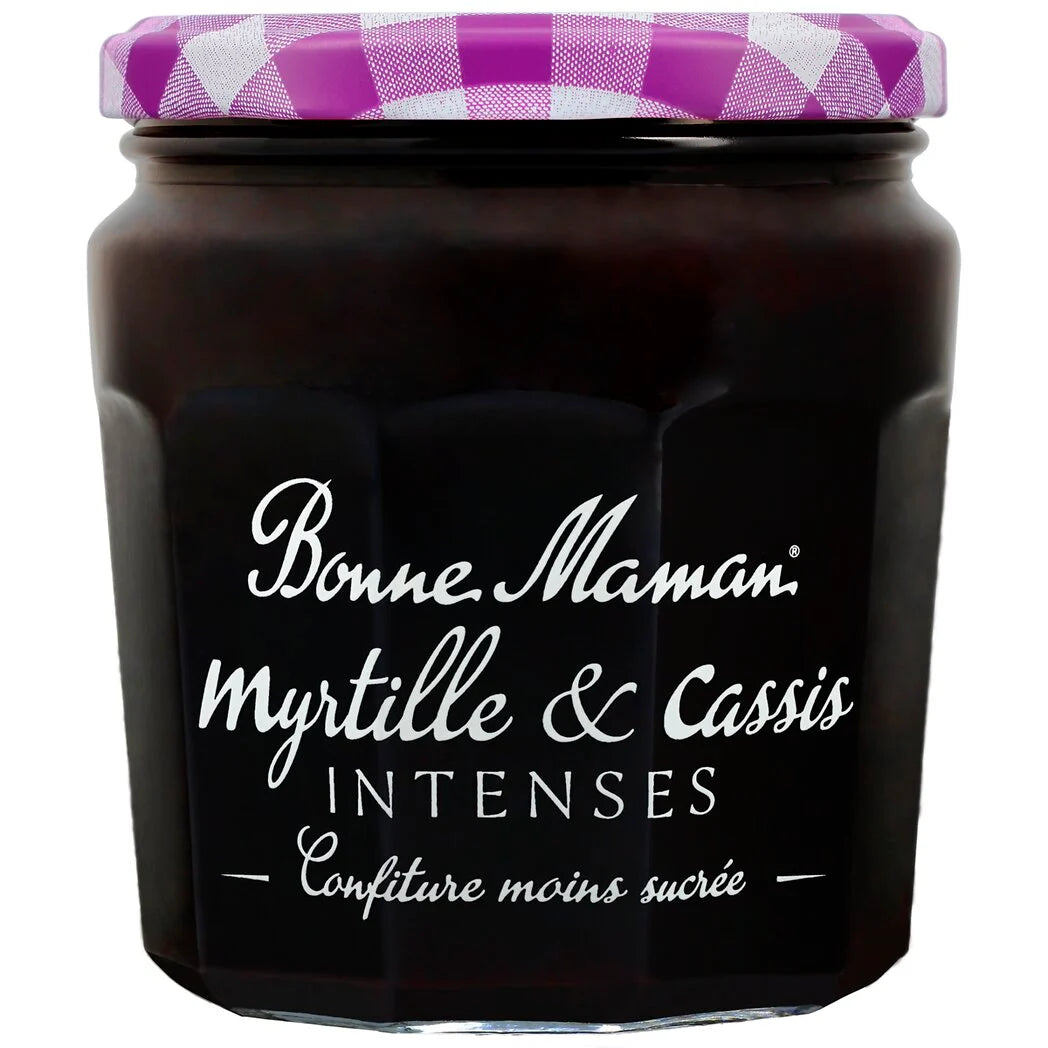 BONNE MAMAN Confiture myrtille et cassis intenses 335g