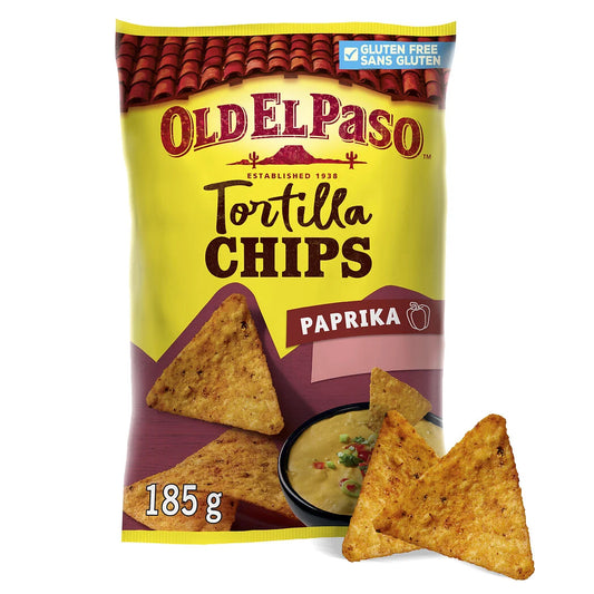 OLD EL PASO Paprika Tortilla Chips 185g