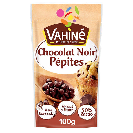 VAHINE Dark Chocolate Chips 100g – Ideal for Cookies & Muffins