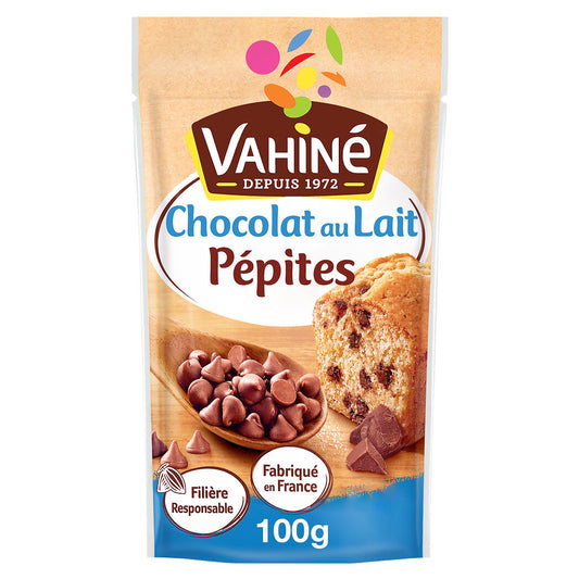 VAHINE Milk Chocolate Chips 100g – For Cookies & Cakes
