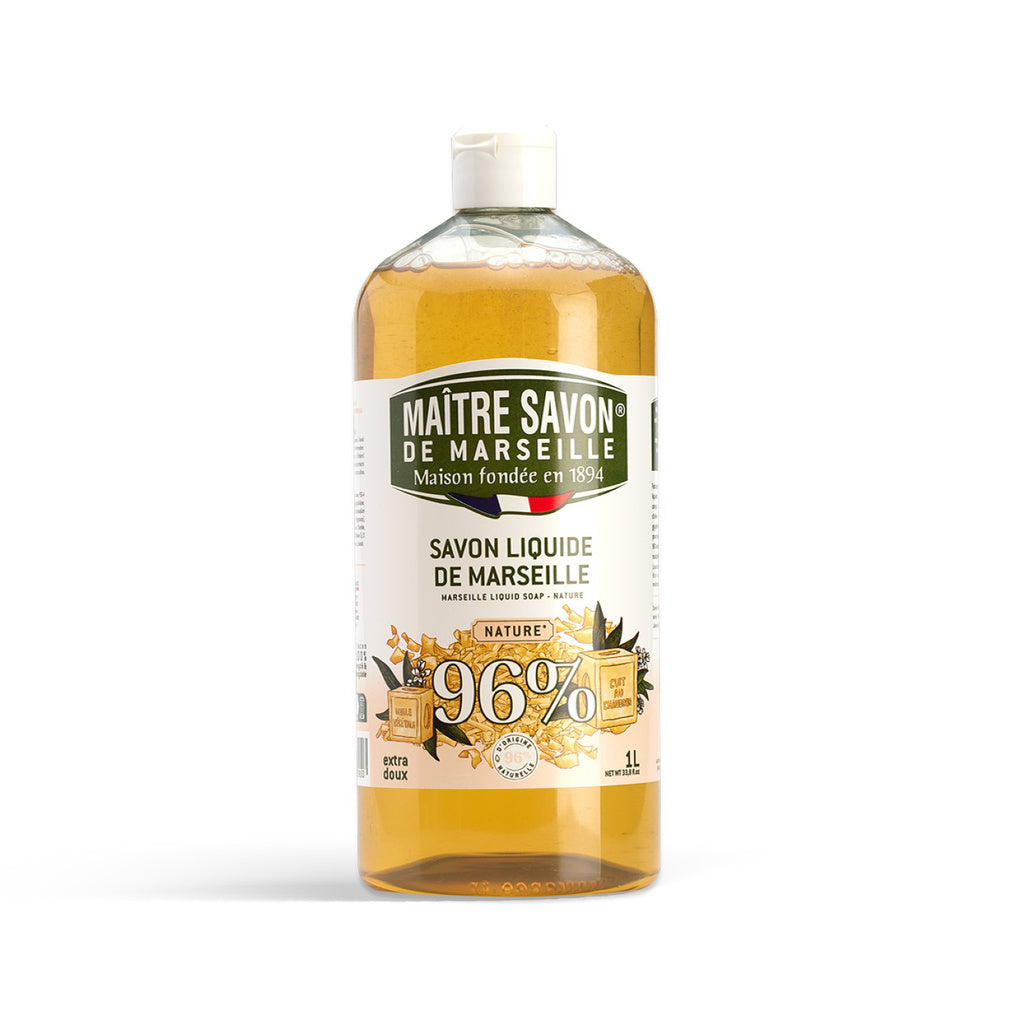 MAITRE SAVON DE MARSEILLE Savon liquide de Marseille extra doux nature flacon 1L