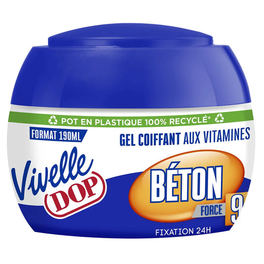 DOP Vivelle D Gel Cheveux Coiffant Fixation Béton 190ml