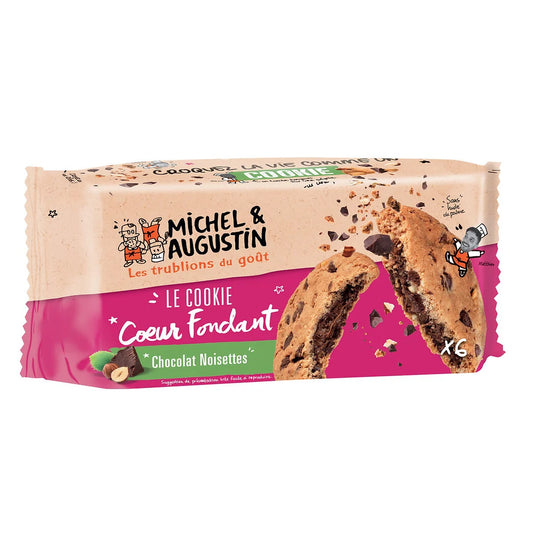 MICHEL ET AUGUSTIN Super Cookies with Milk Chocolate & Hazelnuts 100g