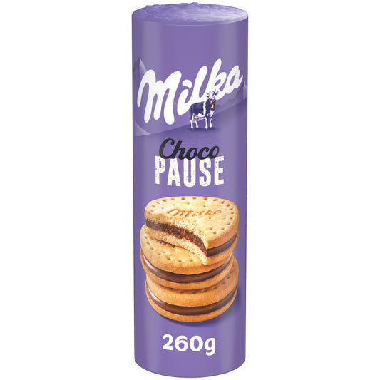 MILKA Biscuits Choco Pause au chocolat au lait X13 - 260g