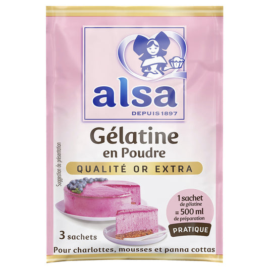ALSA Gélatine en poudre 3x27g