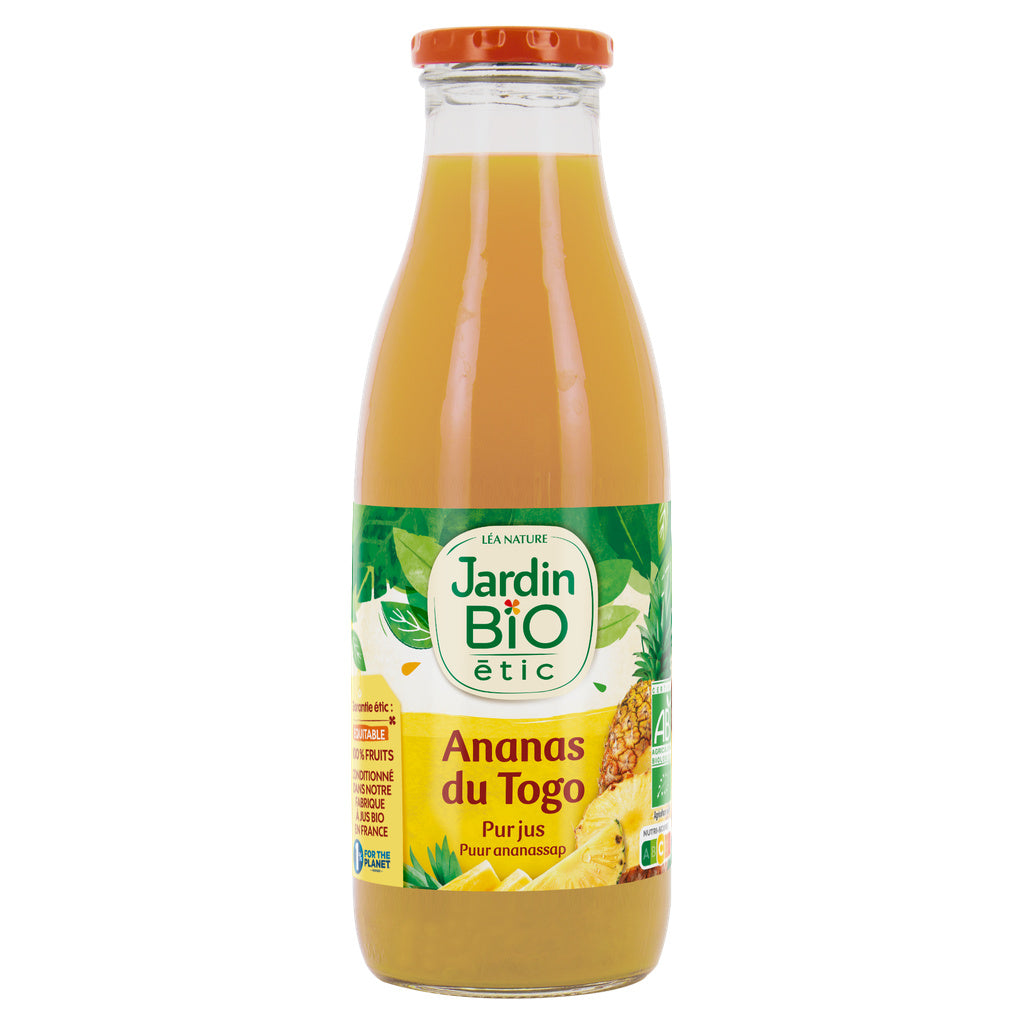 JARDIN BIO Organic Pure Pineapple Juice from Togo 75cl