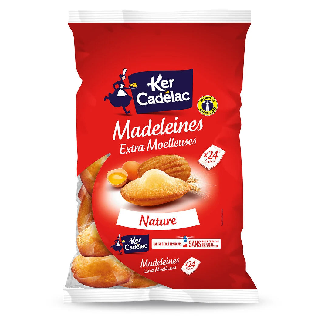 KER CADELAC Plain Madeleines Individual Sachets 600g