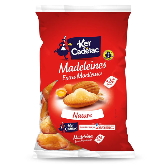 KER CADELAC Plain Madeleines Individual Sachets 600g