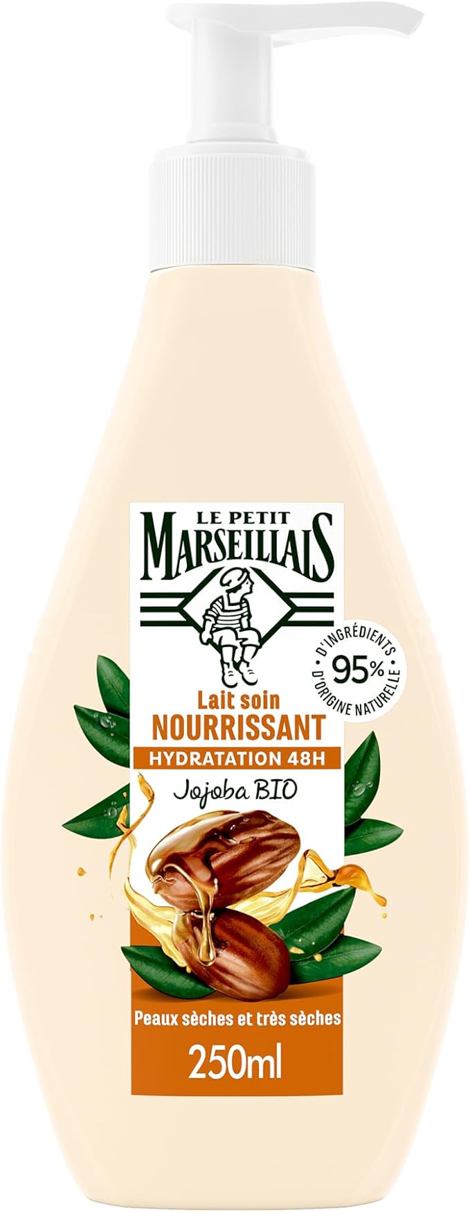 LE PETIT MARSEILLAIS Nourishing Body Milk Dry & Very Dry Skin 250ml Pump Bottle