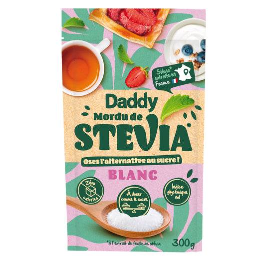 DADDY Sucre blanc stévia multi usage 300g