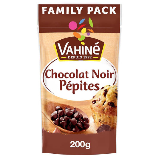 VAHINE Dark Chocolate Chips 200g – For Baking & Desserts
