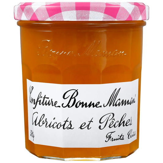 BONNE MAMAN Confiture abricot pêche 370g