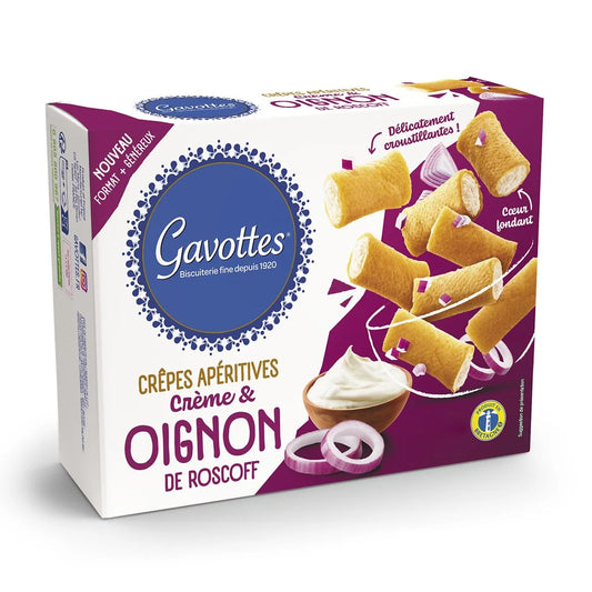 GAVOTTES Savory crepes Appetizer cream & Roscoff Onion 80g