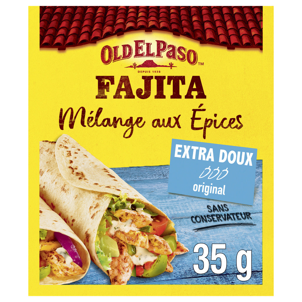 OLD EL PASO Extra Mild Fajita Spice Mix 35g