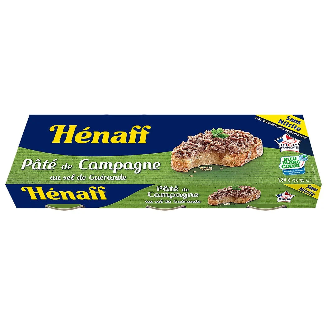 HENAFF Landpastete 3x78g