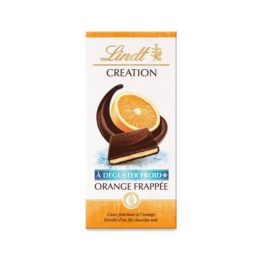LINDT Chocolat noir orange frappé Création 150g