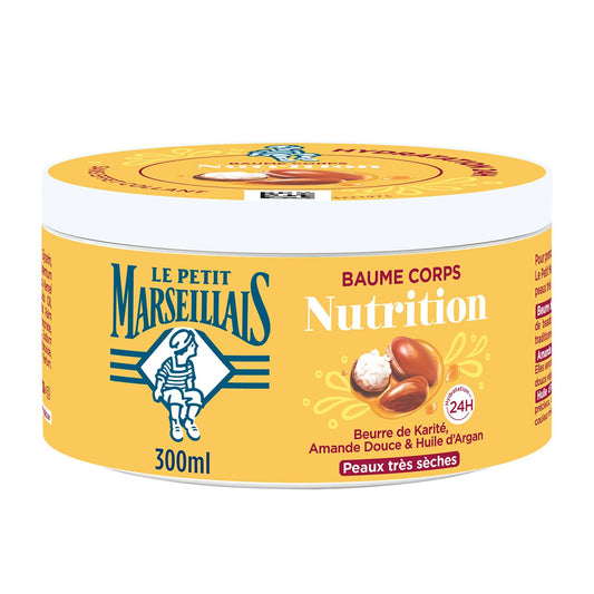 LE PETIT MARSEILLAIS Body Balm Nutrition Shea, Almond & Argan Oil 300ml