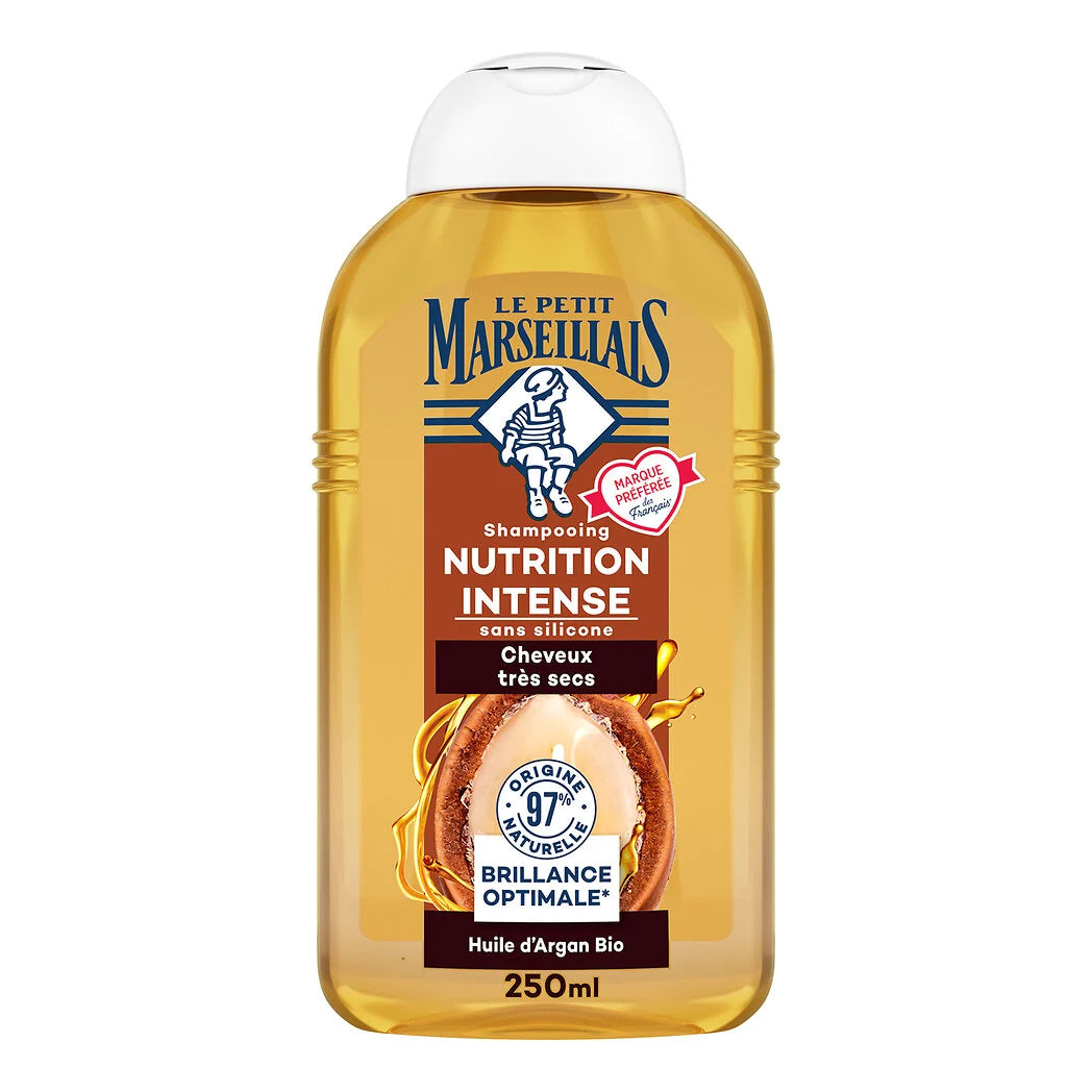 LE PETIT MARSEILLAIS Shampooing nutrition calendula et huile d'argan bio 250ml