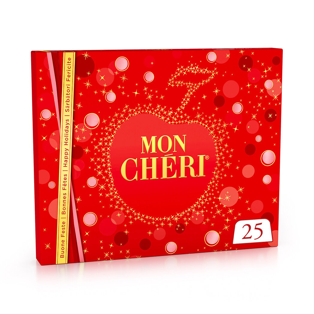 MON CHERI Dark Chocolate Bonbons Filled with Cherry and Liqueur x25