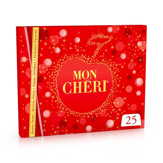 MON CHERI Dark Chocolate Bonbons Filled with Cherry and Liqueur x25