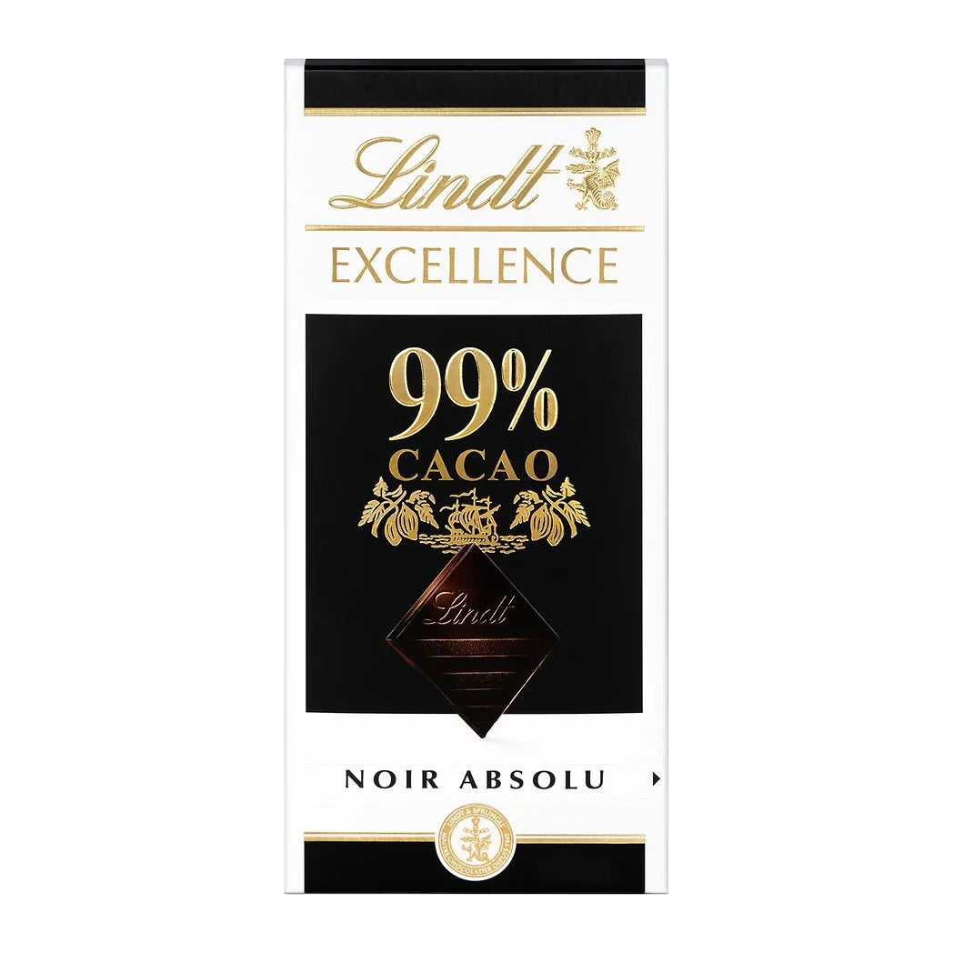 LINDT Schokolade Zartbitter 99% Kakao 50g