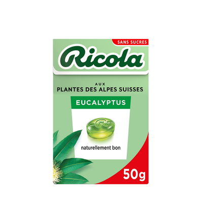 RICOLA Sugar-free eucalyptus candies with stevia 50g
