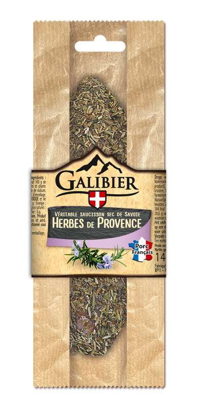 LE GALIBIER Dry Sausage with Herbes de Provence 145g