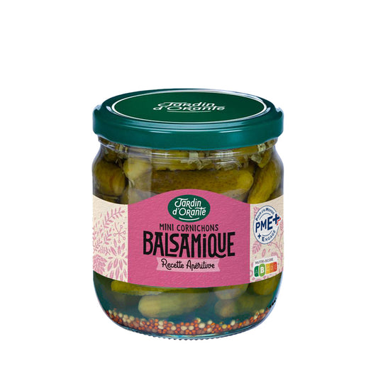 JARDIN D'ORANTE Mini cornichons au condiment balsamique 185g
