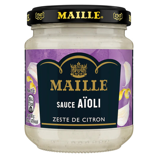 MAILLE Aioli Sauce with Lemon Zest – 185g