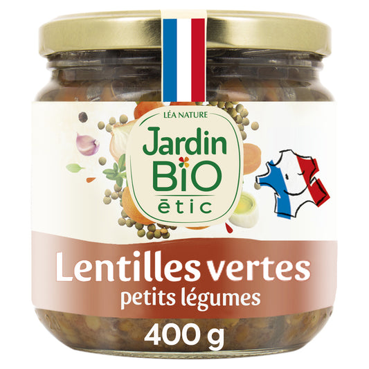 JARDIN BIO Organic Green Lentils with Vegetables 400g