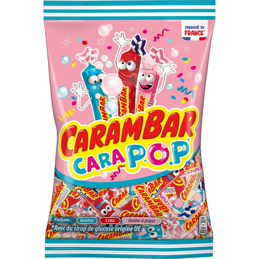 CARAMBAR Bonbons CaraPop Bubble, Cola oder Zuckerwatte 380g