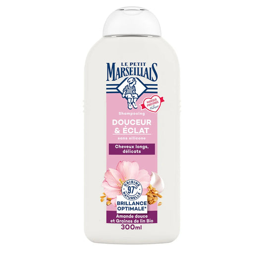 LE PETIT MARSEILLAIS Shampooing douceur & éclat amande douce et lin bio 250ml