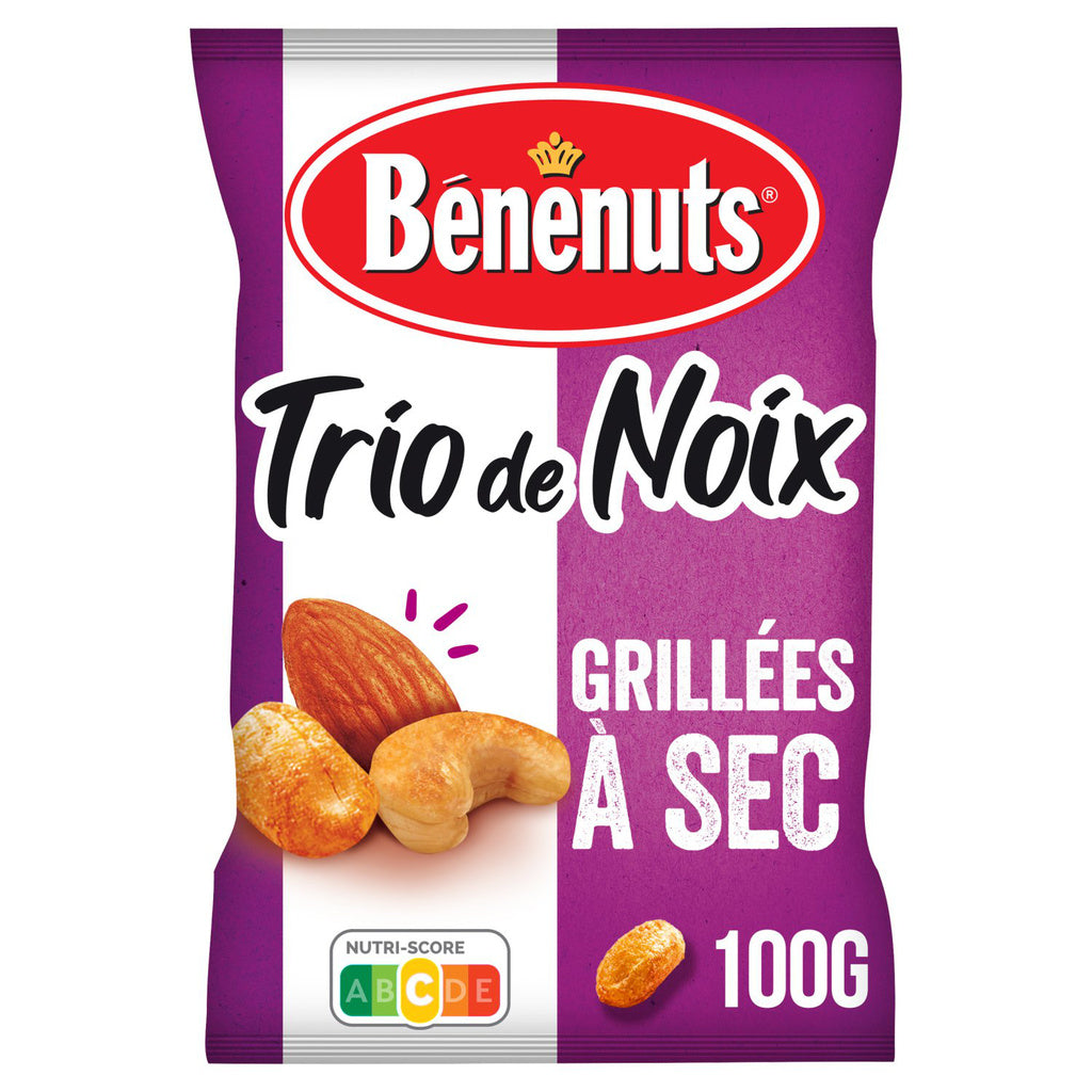 BENENUTS Trio de noix grillées à sec 100g