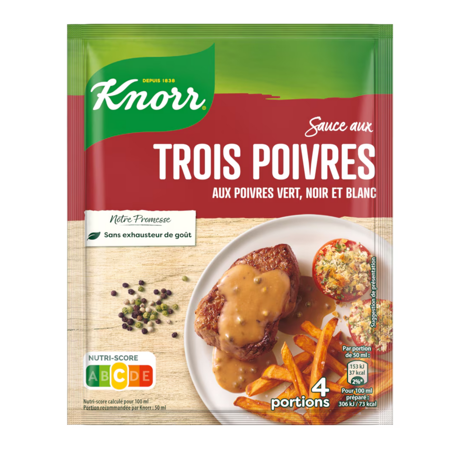 KNORR Three-Pepper Sauce - Green, Black, White 32 g