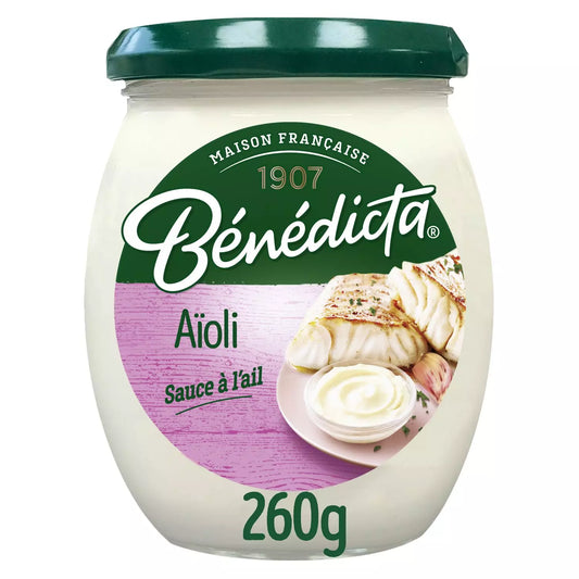 BÉNÉDICTA Sauce Aïoli à l'Ail 260g