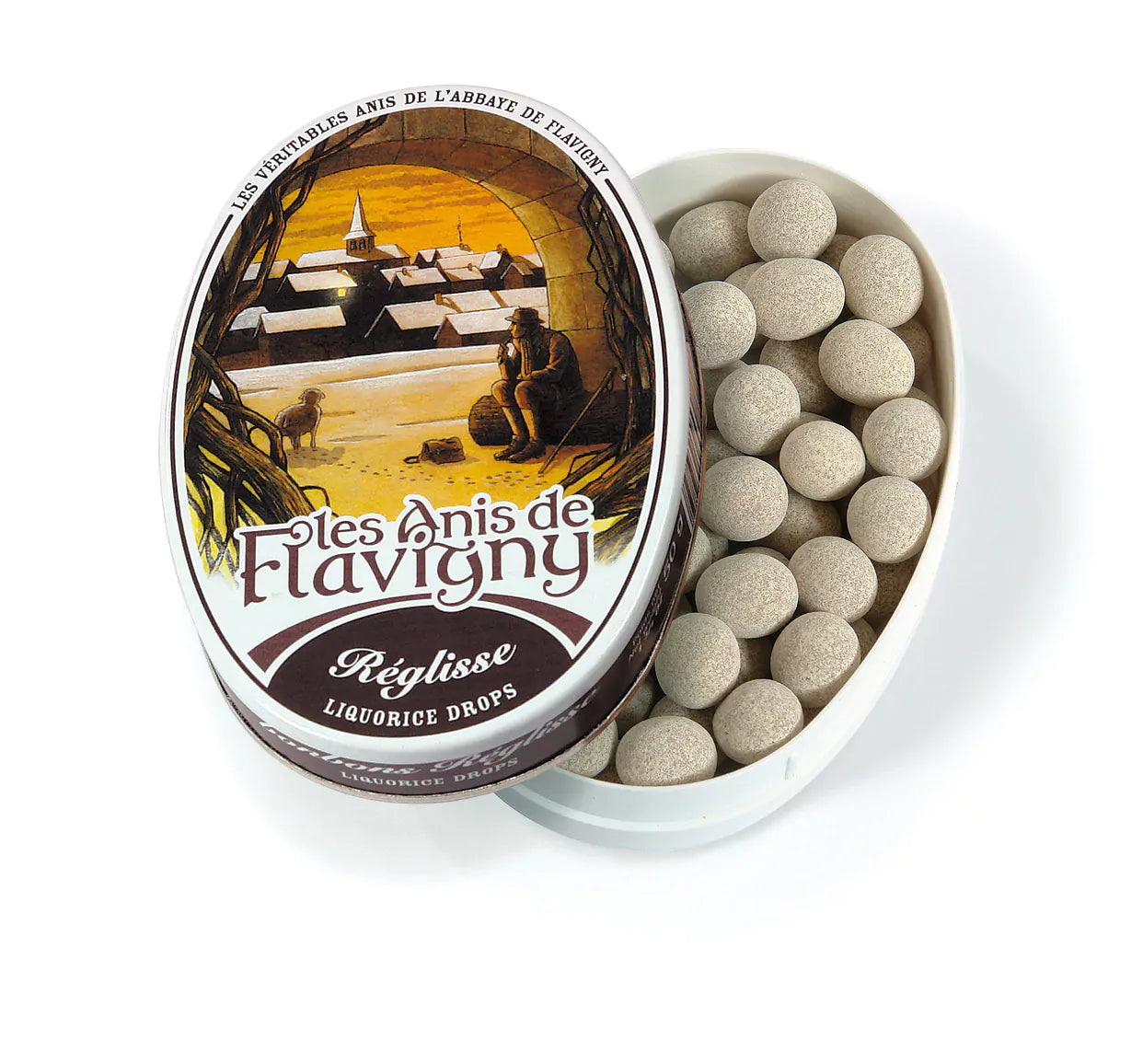ANIS DE FLAVIGNY Oval Tin – Licorice Candies 50g