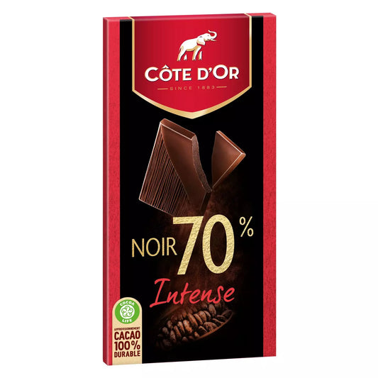 Côte d'Or Tablette de chocolat noir extra degustation 70% 100g