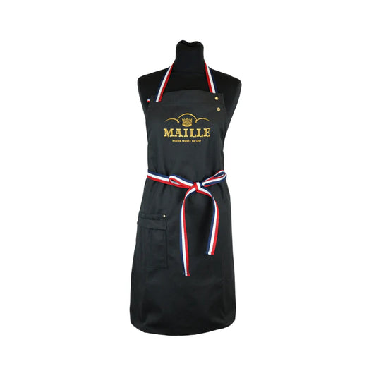 MAILLE Tablier noir et tricolore