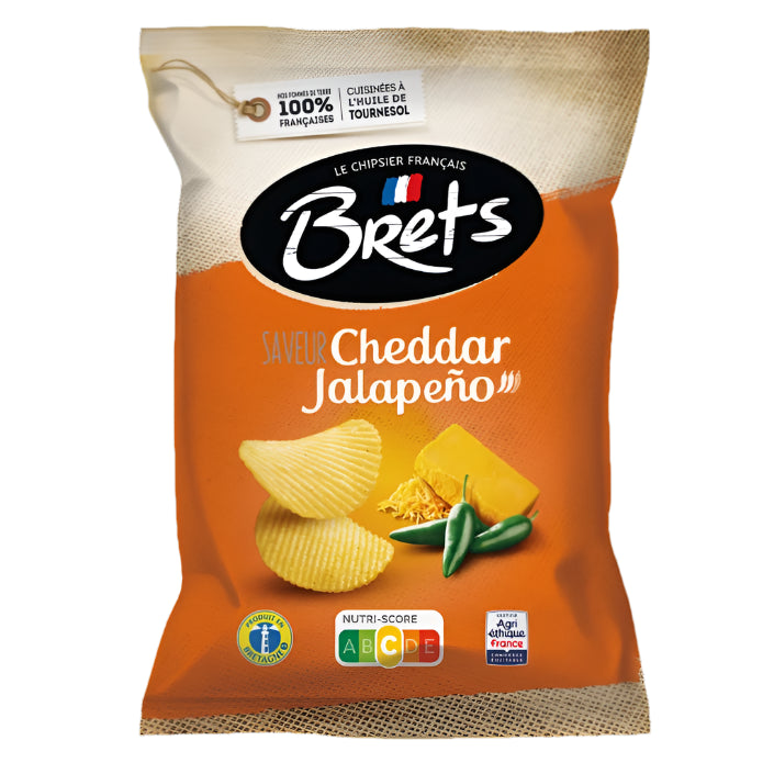 BRETS Chips saveur Cheddar Jalapeno 125g