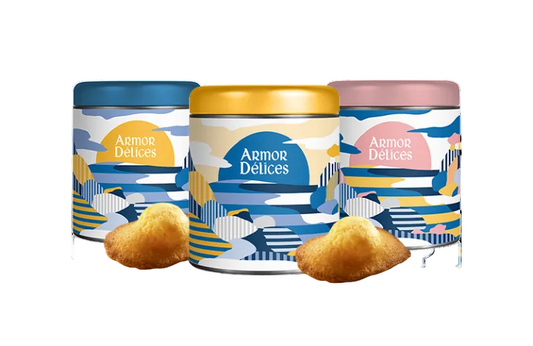 ARMOR DELICES Cylindrical Madeleines Gift Box x3