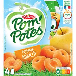 POM'POTES Compotes pomme abricot de rhône-alpes - Fruits de nos Régions 4x90g