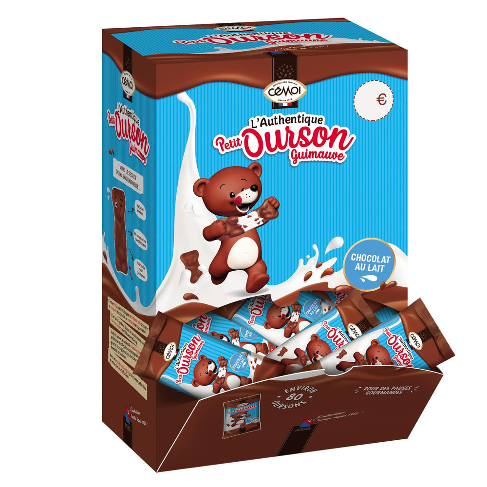 CEMOI Distributeur Petit Ourson Guimauve - 80 pièces environ - 920g