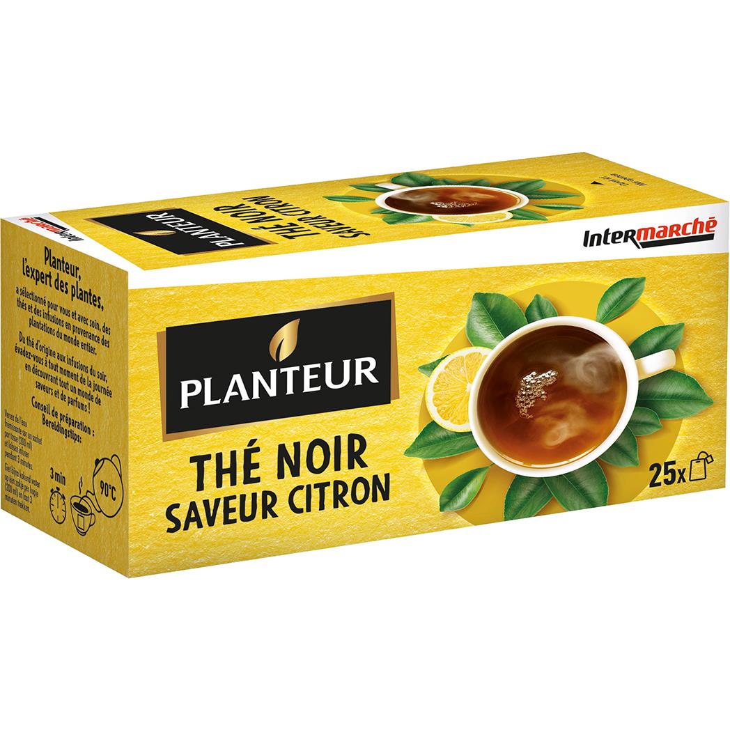 PLANTEUR Thé noir saveur citron x25 sachets