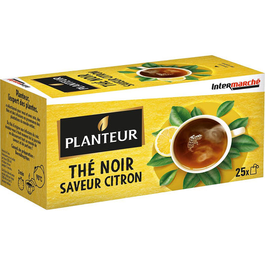 PLANTEUR Thé noir saveur citron x25 sachets