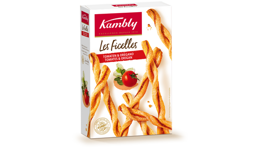 KAMBLY Biscuits apéritifs ficelles tomates 100g