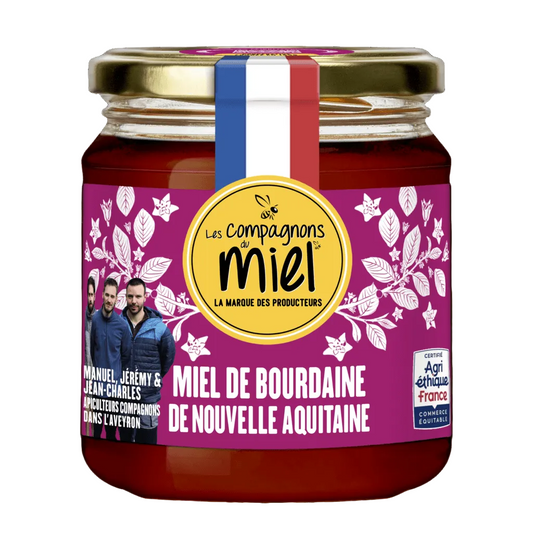 LES COMPAGNONS DU MIEL Miel de Bourdaine de Nouvelle-Aquitaine 375g