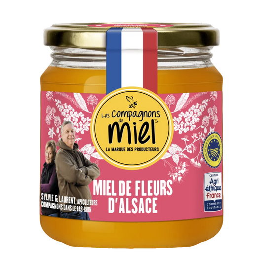 LES COMPAGNONS DU MIEL Miel de Fleurs d’Alsace IGP 375g