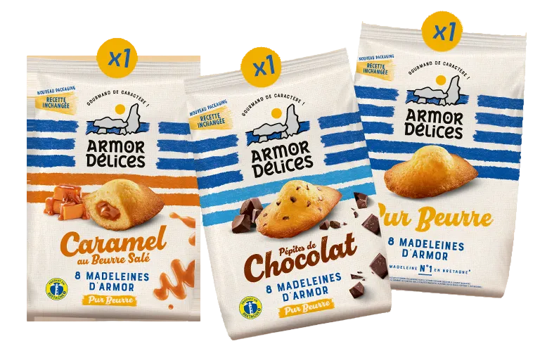 ARMOR DELICES Madeleines Discovery Pack x3