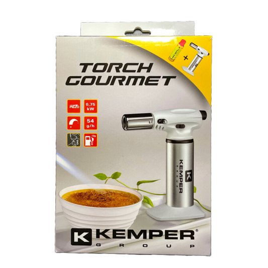 KEMPER Cooking Torch (Chalumeau) with Gas Cartridge 160ml