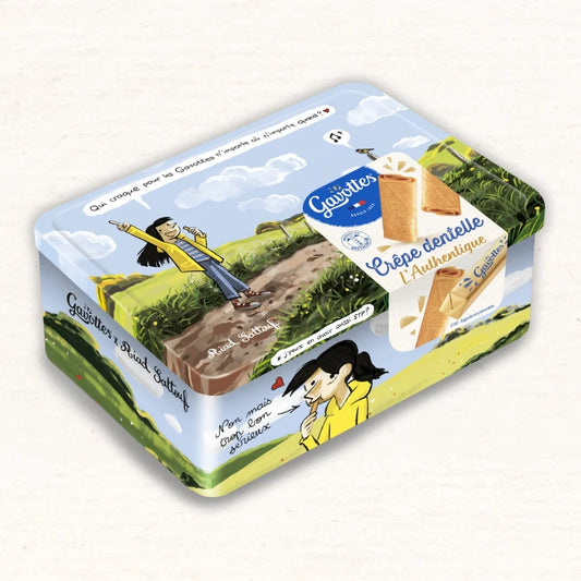 GAVOTTES Authentic Crêpe Dentelle – 200g ESTHER IN THE COUNTRYSIDE METAL BOX